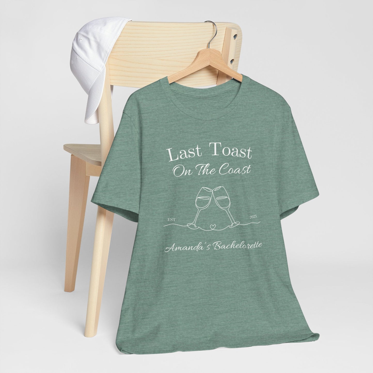 Last Toast On The Coast - Custom Bachelorette Shirt - T-Shirt - From Printify