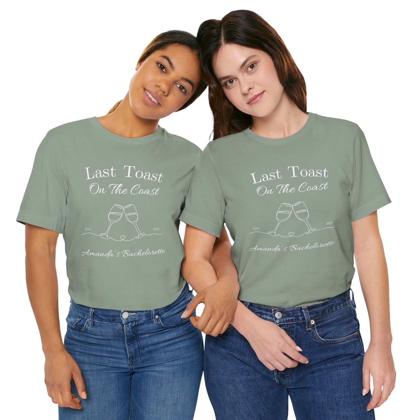 Last Toast On The Coast - Custom Bachelorette Shirt - T-Shirt - From Printify