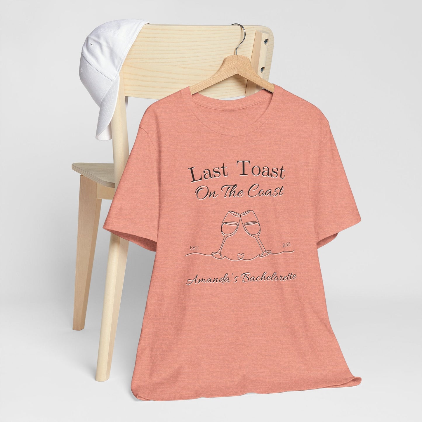 Last Toast On The Coast - Custom Bachelorette Shirt - T-Shirt - From Printify