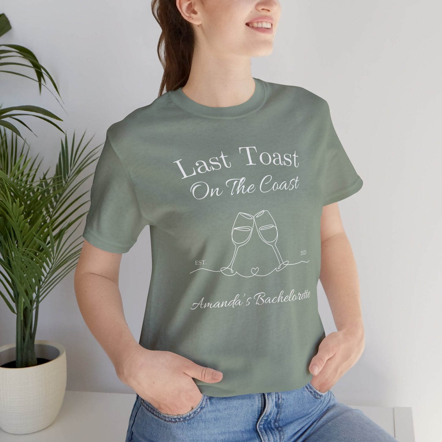 Last Toast On The Coast - Custom Bachelorette Shirt - T-Shirt - From Printify