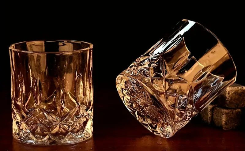 Luxury Whiskey Glass Set with Wooden Box - Drinkware - From Cocktail Craft