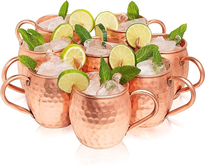 Moscow Mule Mugs 18 Oz - Set of 8 - Drinkware - From Cocktail Craft Co