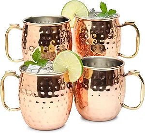 Moscow Mule Mugs – Set of 4 - Drinkware - From Cocktail Craft Co