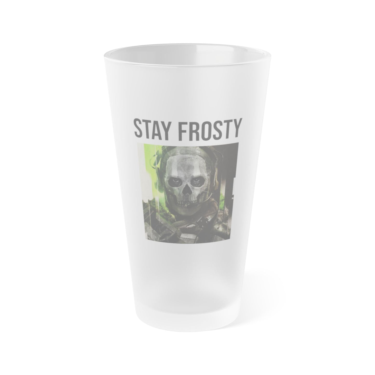 Stay Frosty - Limited Edition Warzone Frosted Pint Glass - Mug - From Printify