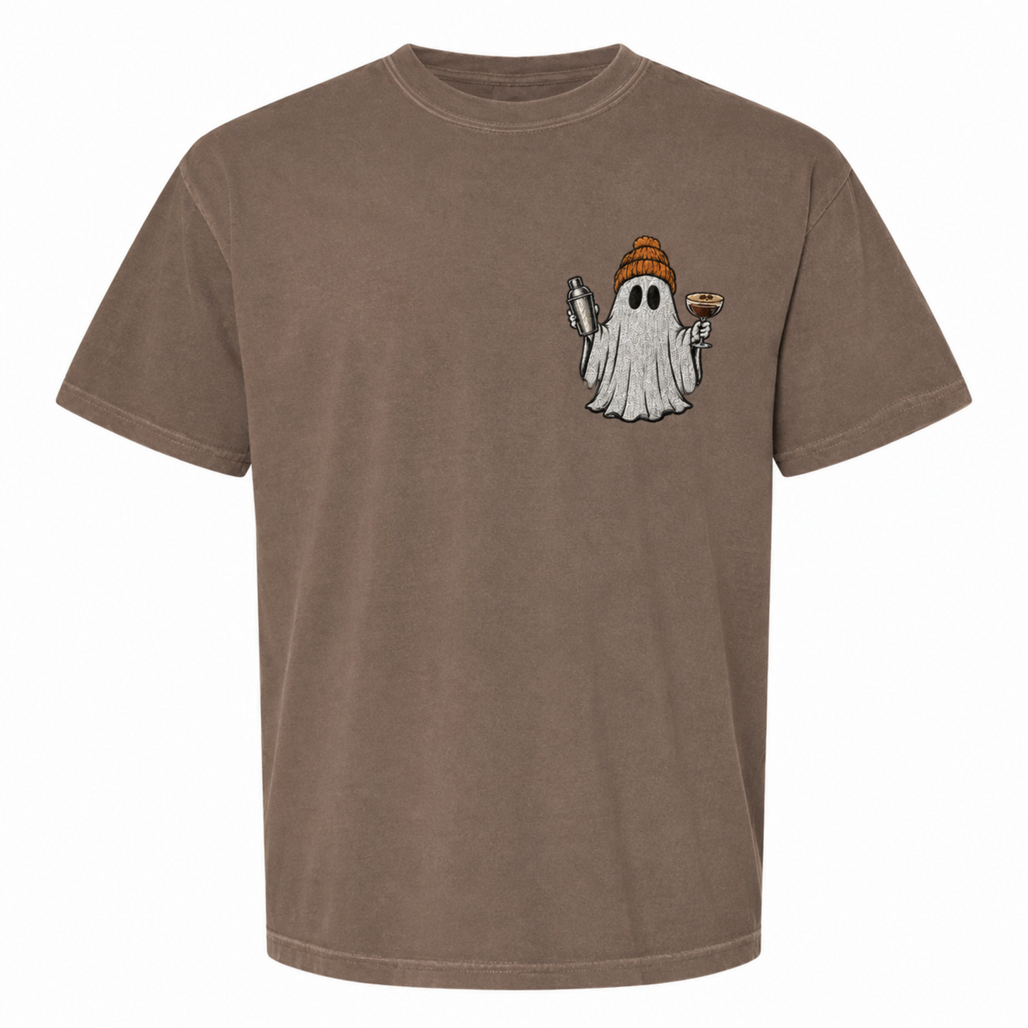 Embroidered Espresso Martini Ghost T-Shirt