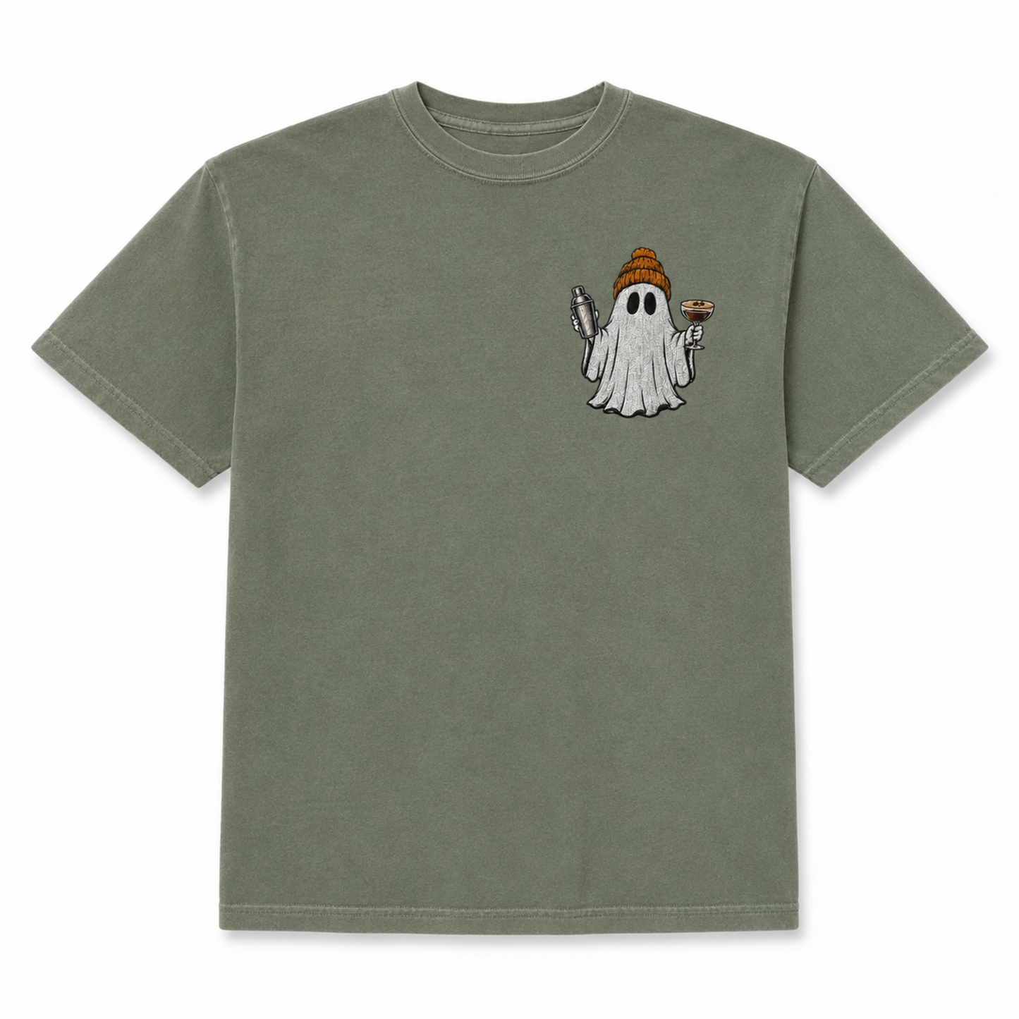 Embroidered Espresso Martini Ghost T-Shirt