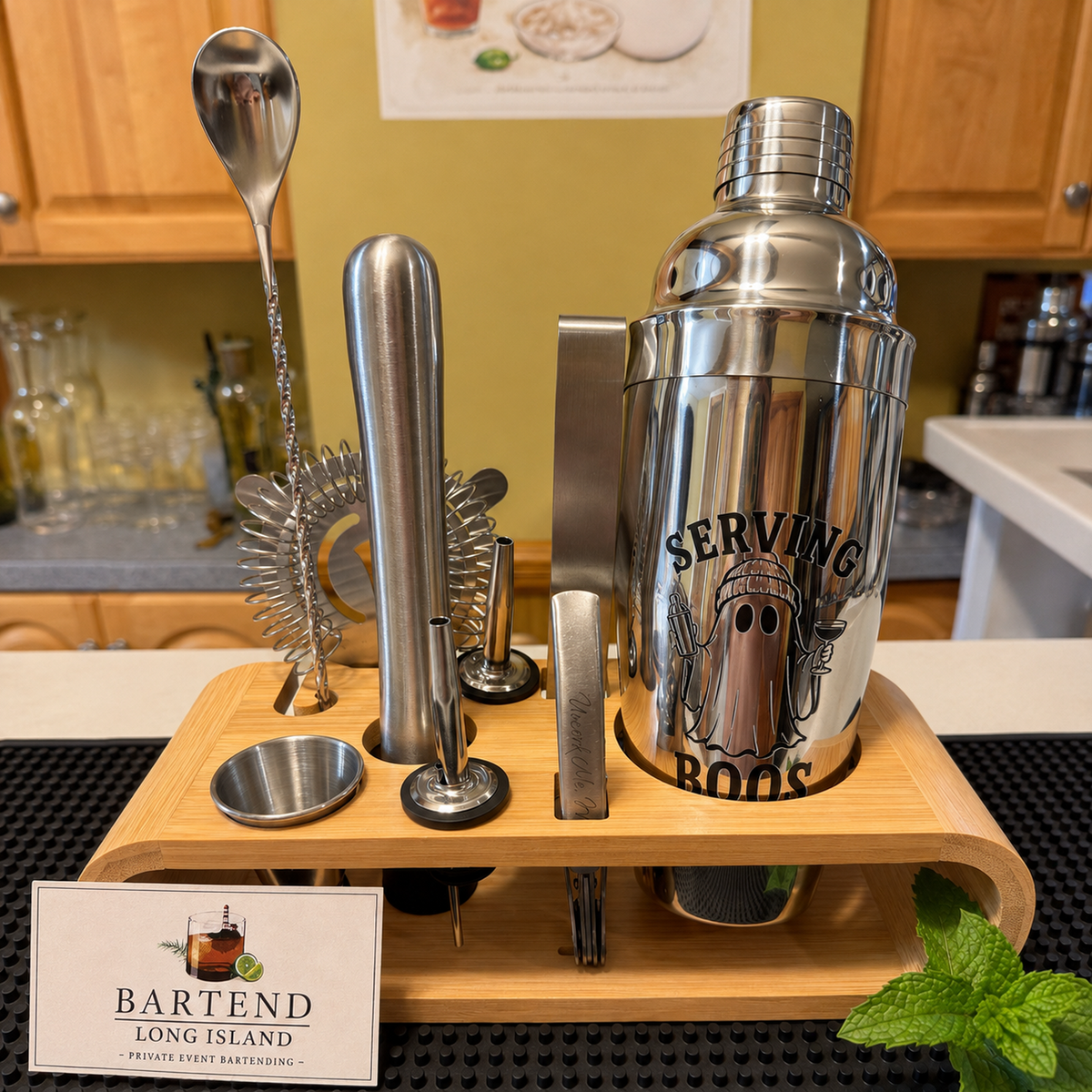 Ghost Cocktail Shaker Set | Personalized Bartender Kit