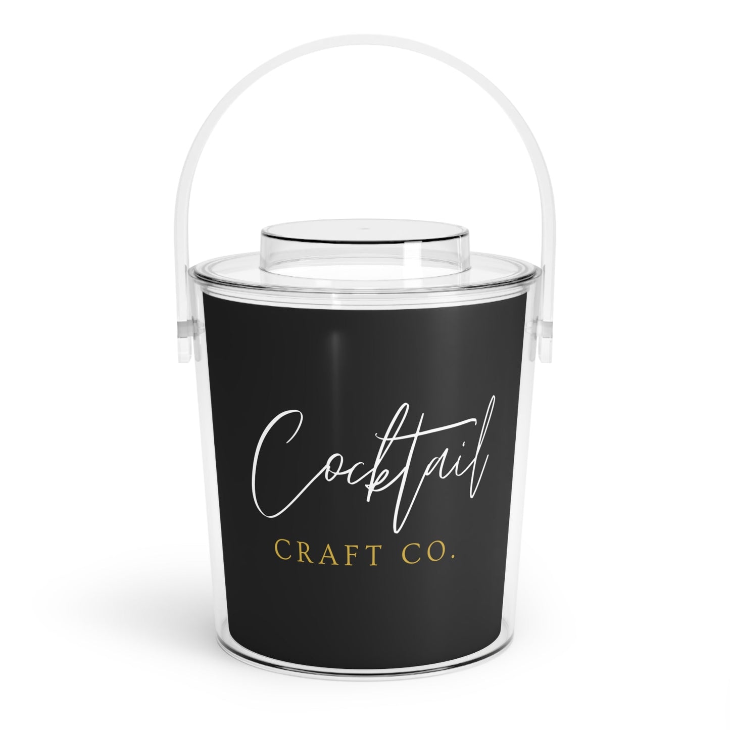 Ice Bucket with Tongs - Chic Cocktail Drink Chiller - Accessories - From Printify